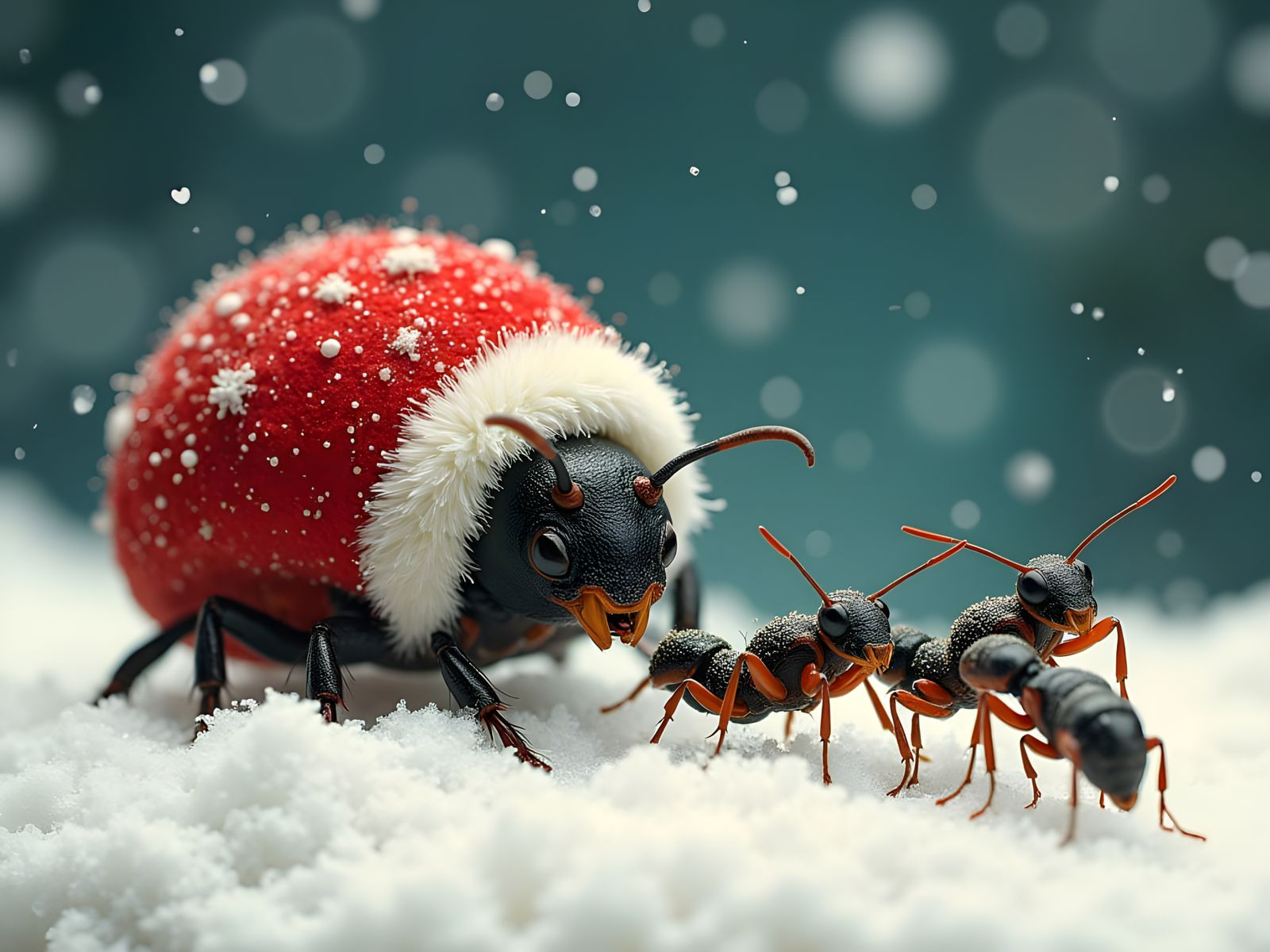 Adorable Ants Help Tardigrade Santa Deliver Holiday Cheer