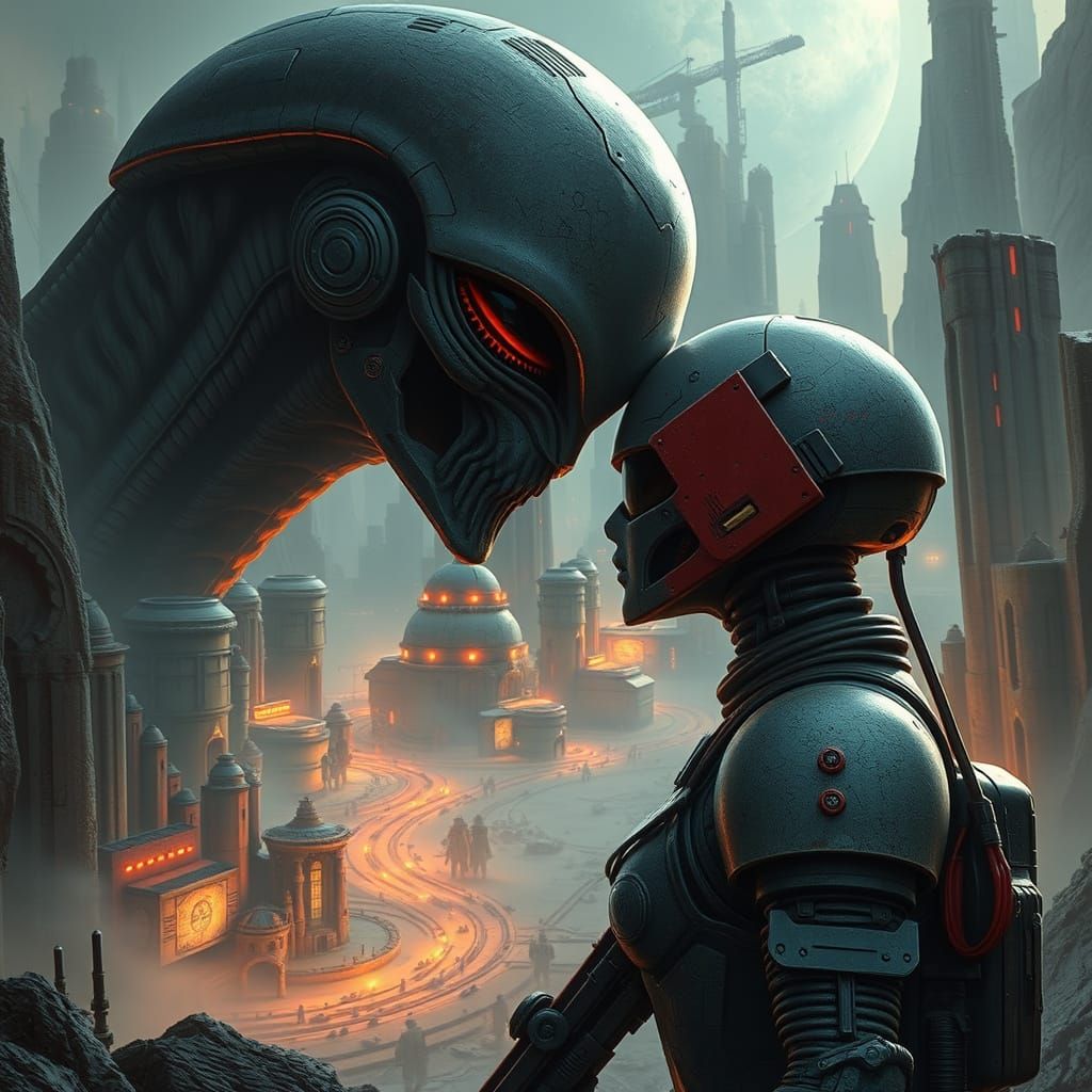 Love in a Grimdark Future: Space Marine and Alien in 2525