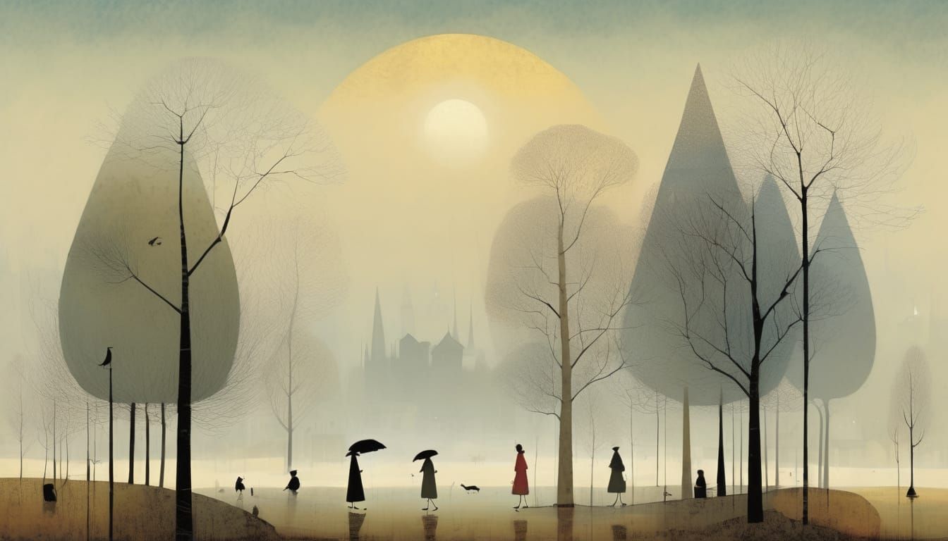 Ethereal Fog World Landscape