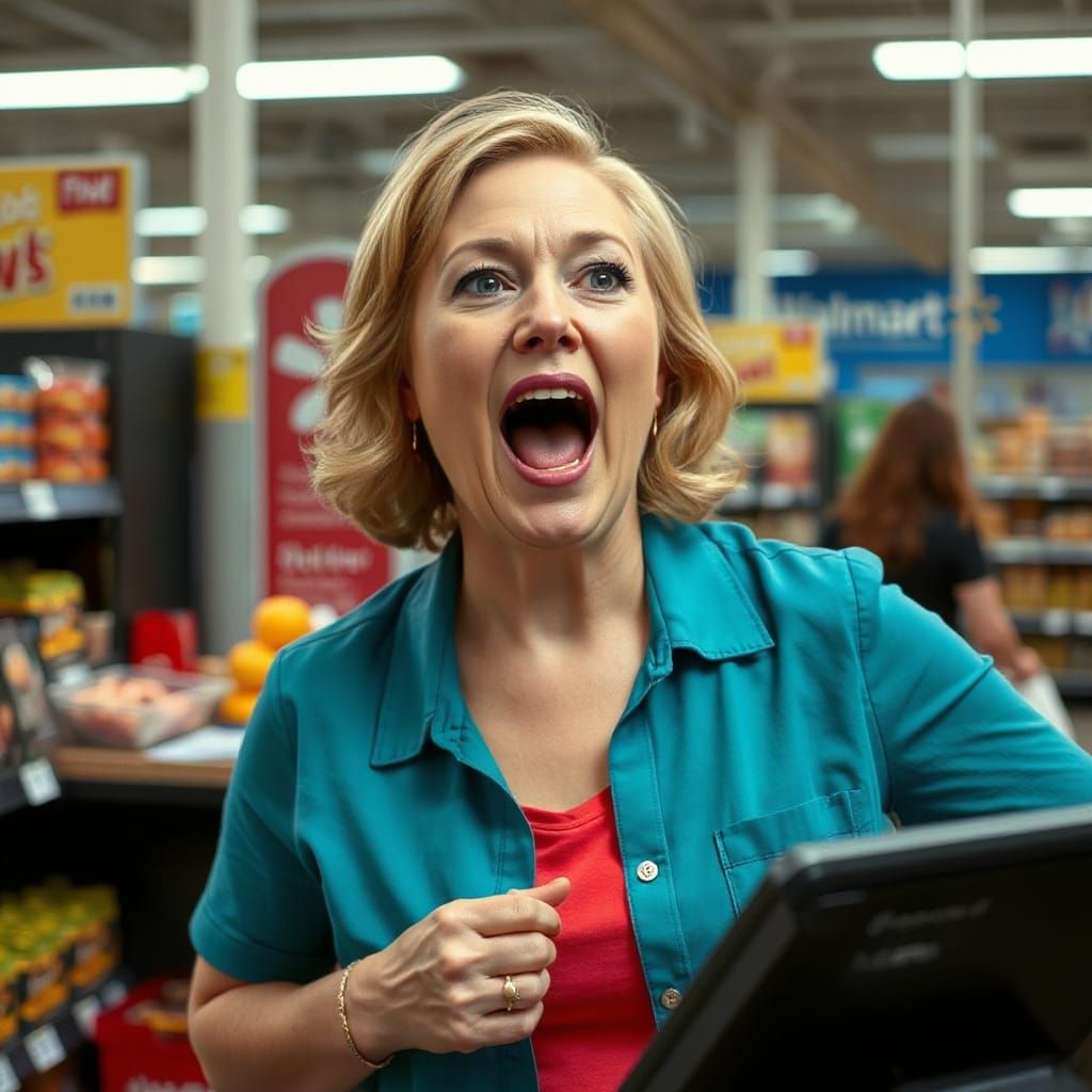 Stereotypical 'Karen' Demands Manager at Walmart