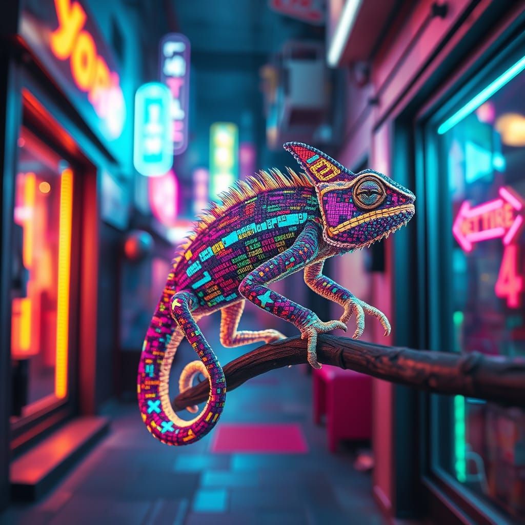 Pixelated Chameleon