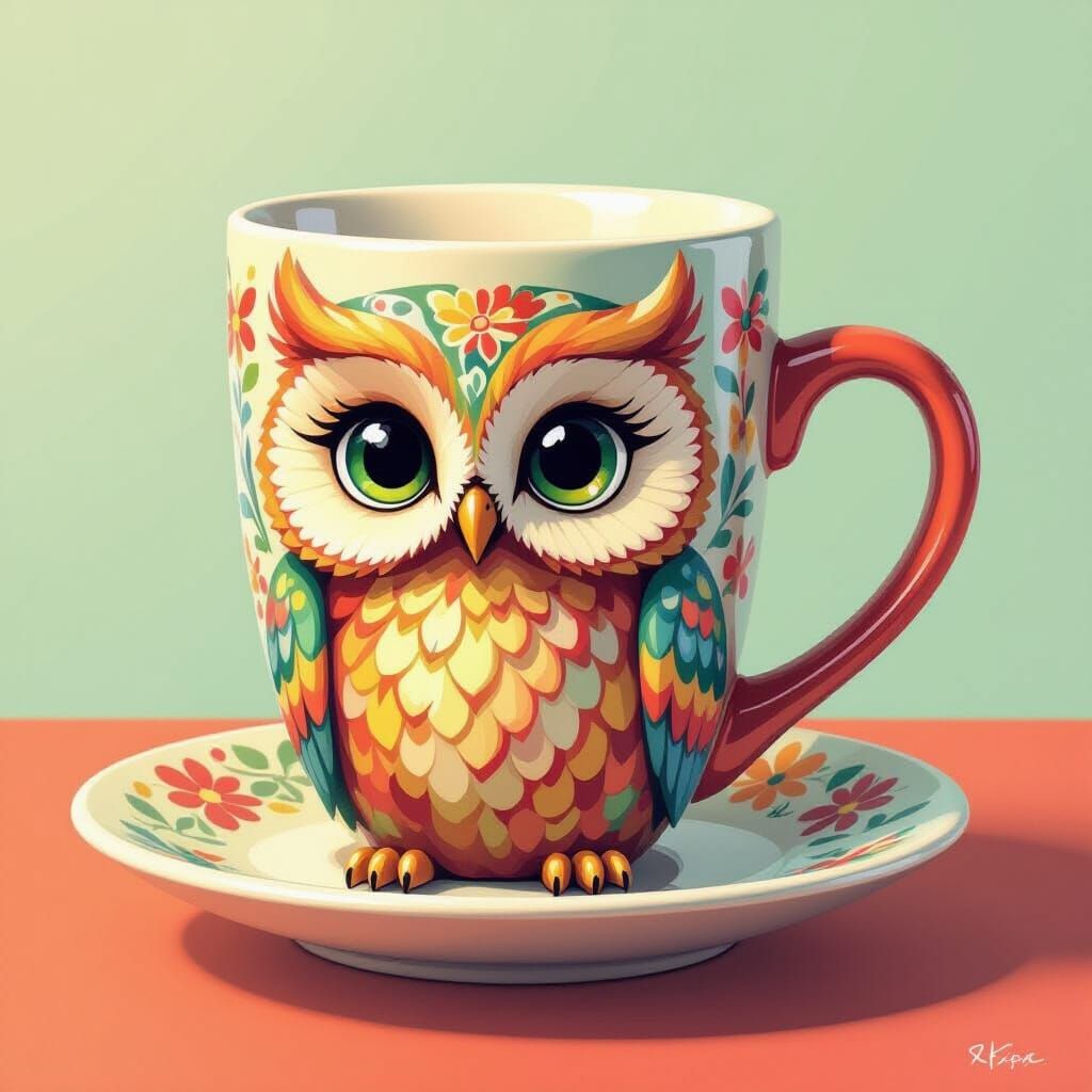 Vibrant Mug for 91-Year-Old Grandmother, Expressive Style