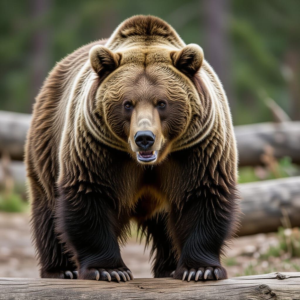 Majestic Bear: A Beastly Wildlife Portrait