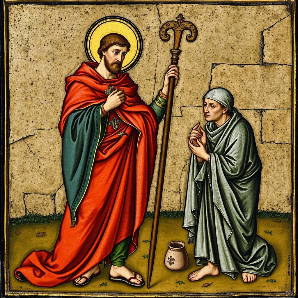 Saint Martin Shares Cloak: Gothic Art