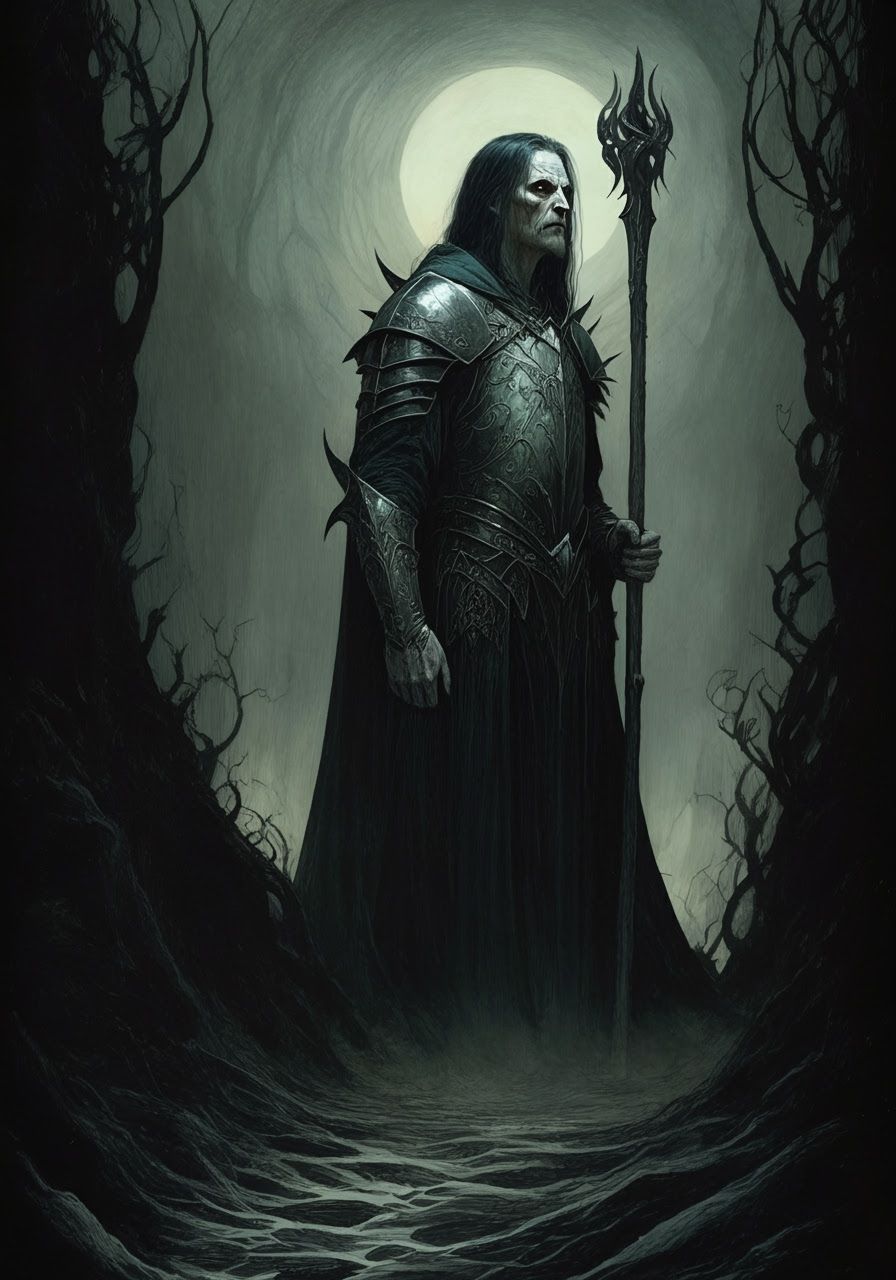 Vertigo Art in Tolkien-esque Dark Fantasy Style