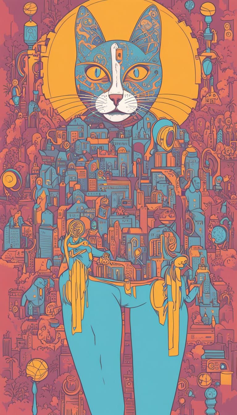 Kittyprime Symbol of Love and Understanding in Bright 3D