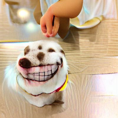AI Interpretation of Smile Dog