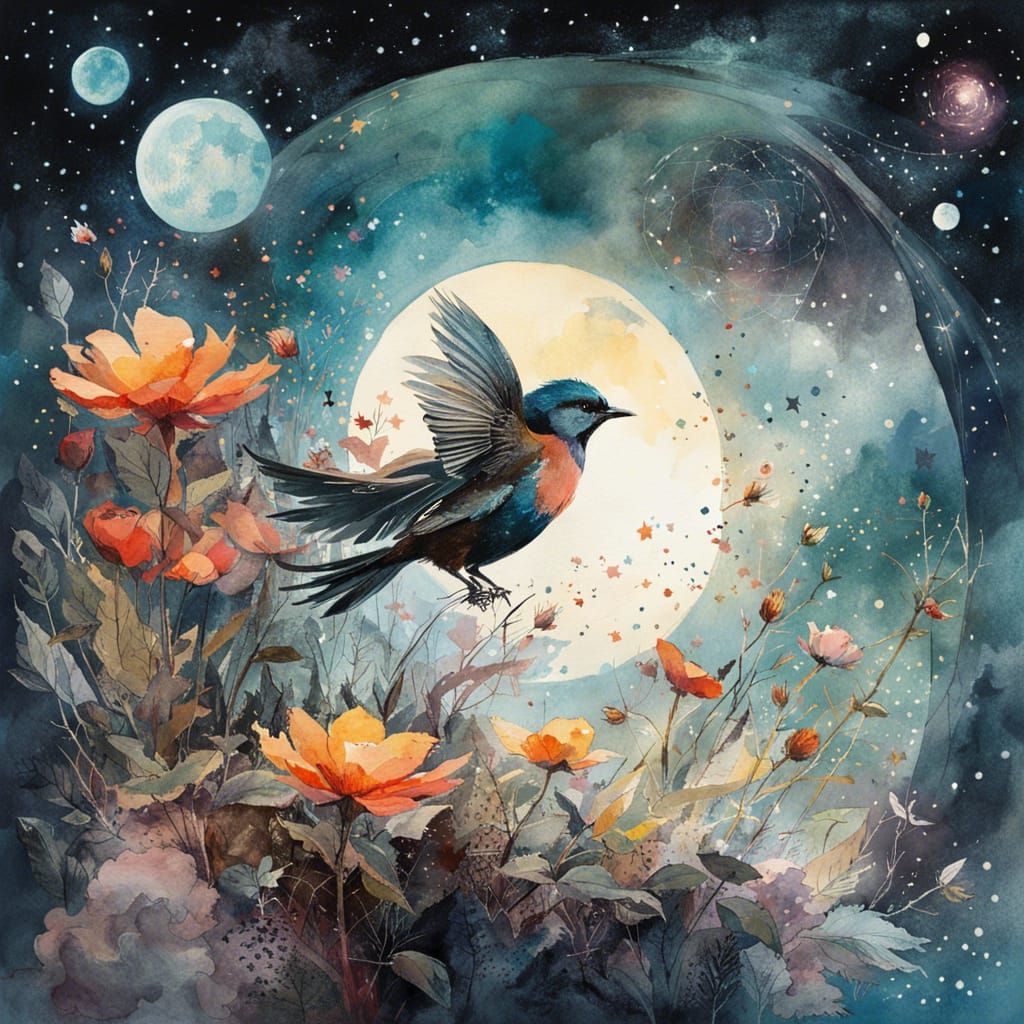 Double tail bird " new kind of birds "