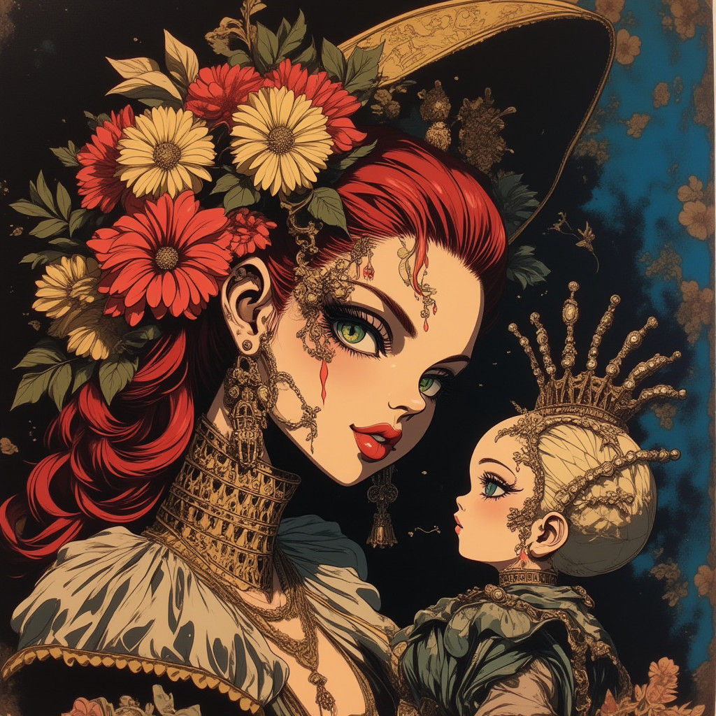 Surreal Santa Claus in Pop-Surrealist Style