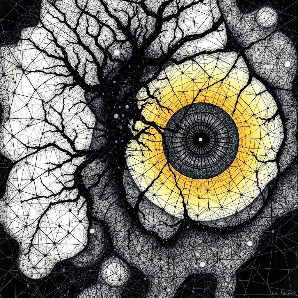 Ethereal Cobweb Weaves Dreams and Hopes in Modern European A...