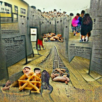 AI Generated Image of The Holocaust