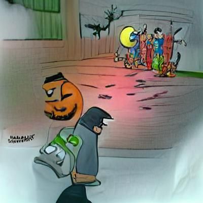 Sad Batman Kid Left Out on Halloween