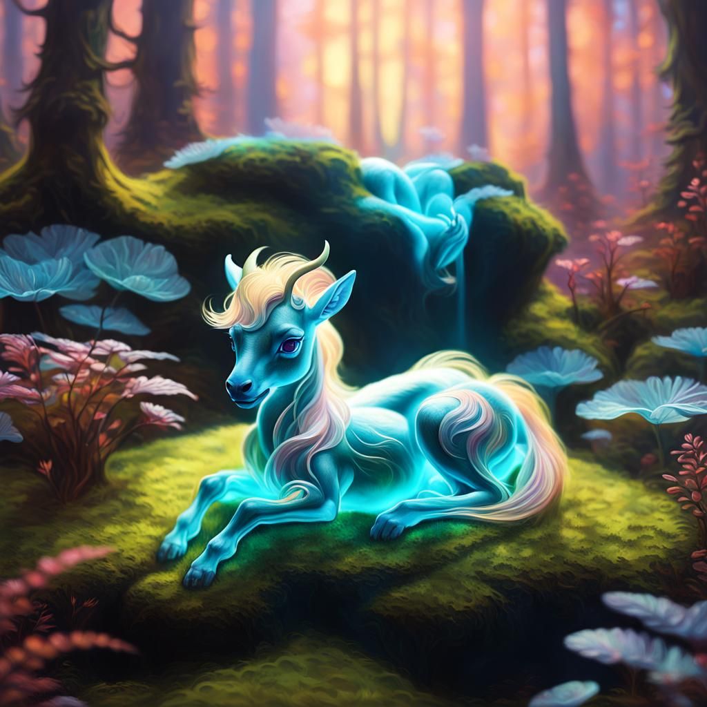 Newborn Winged Centaur Foal Concept Art