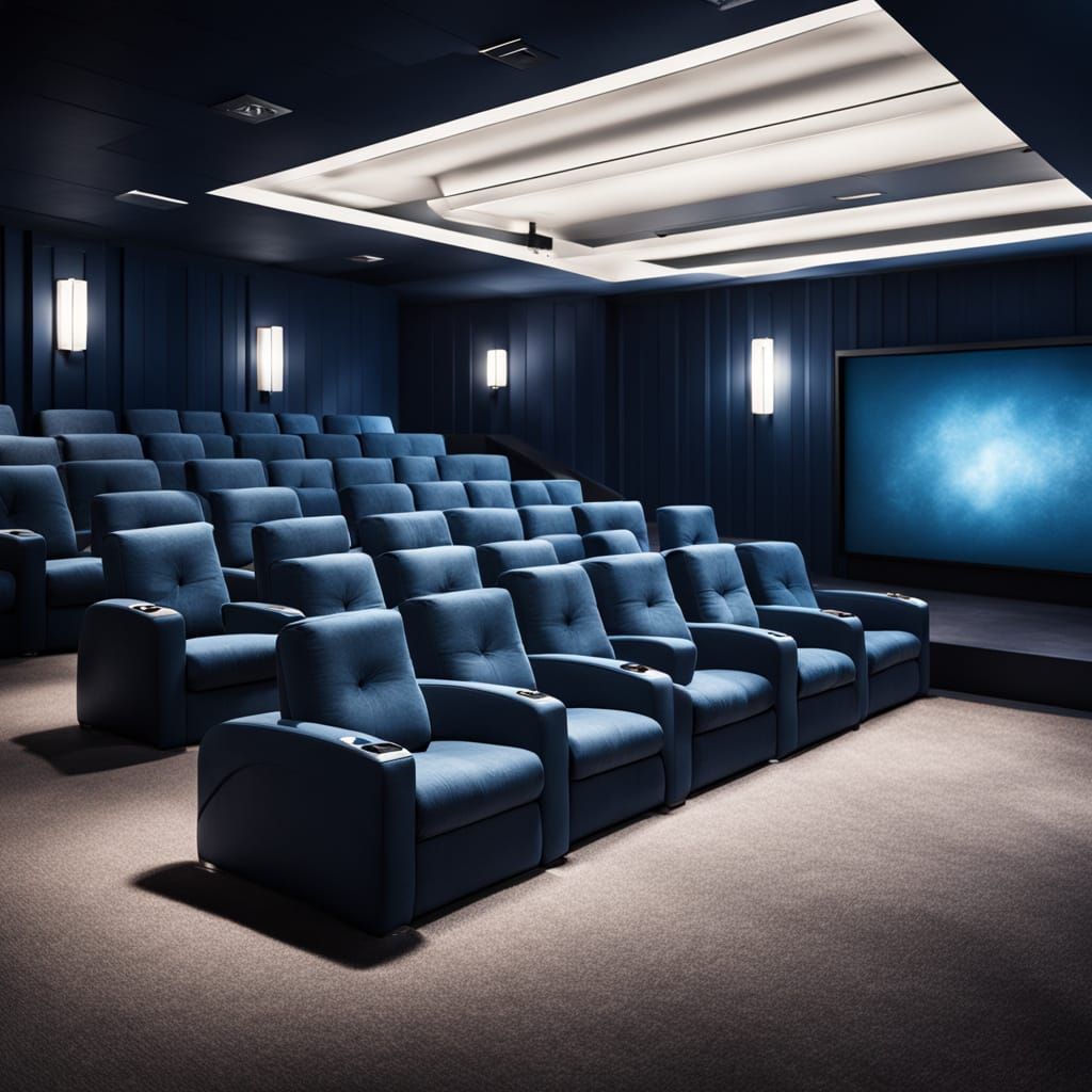 Elegant Cinema Room in Industrial Chic Style