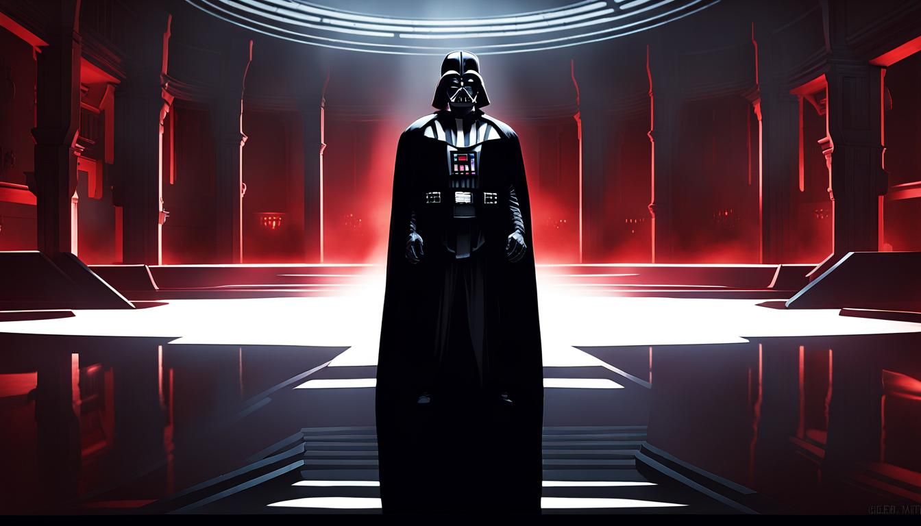 Darth Vader Portrait in Dark Enigma Style