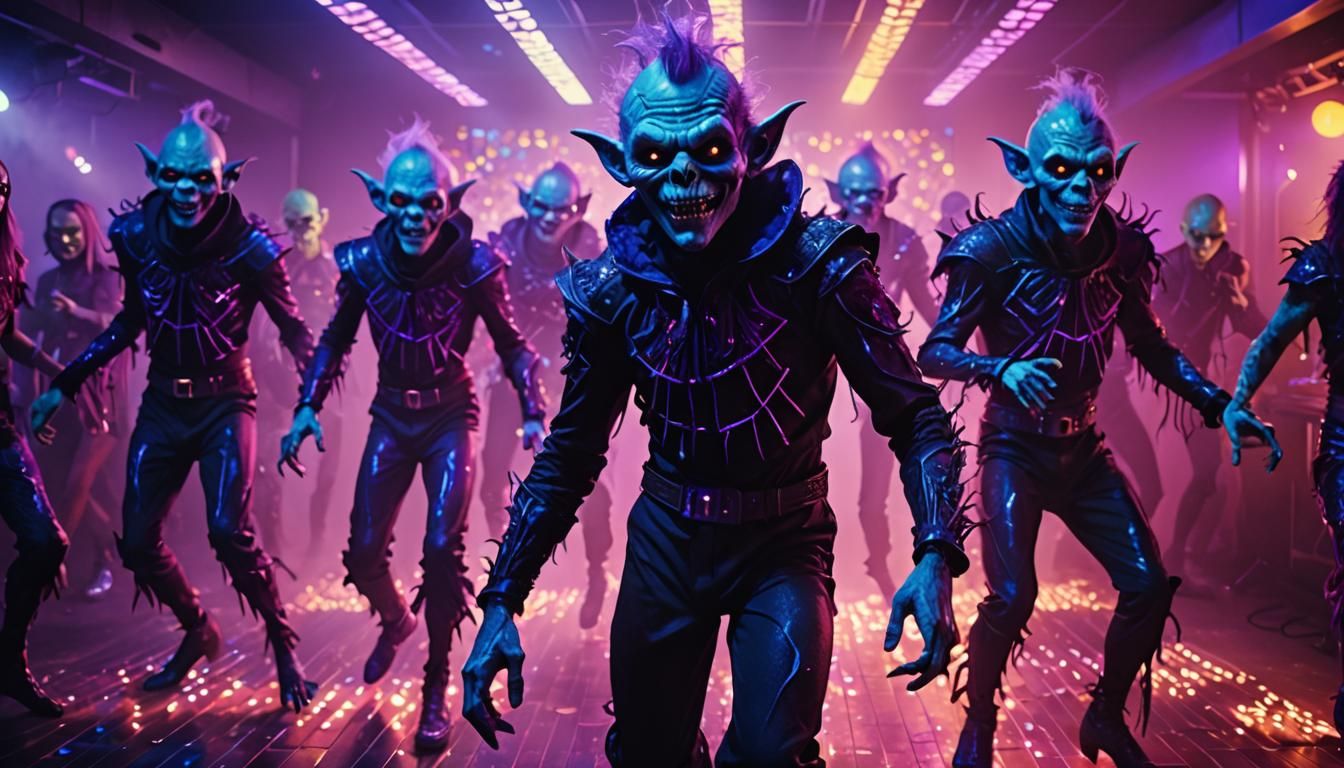 Ghouls and Goblins Disco Night in Vivid Detail