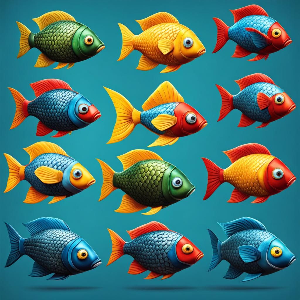 Fish Superhero in Action: Realistic Fishman