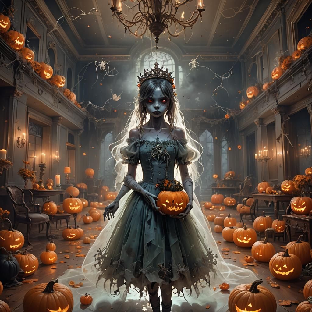 Zombie Girl's Ghostly Halloween Birthday Party