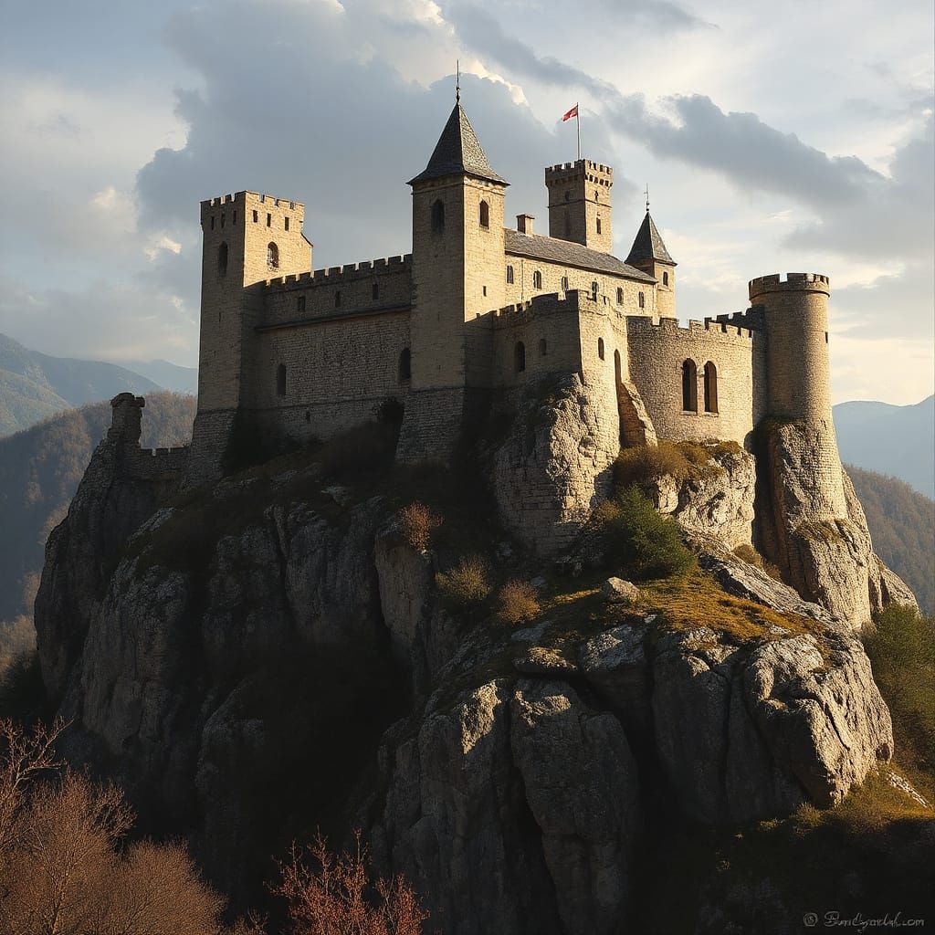 Château de Peyrelade: A Medieval Fortress in Digital Art