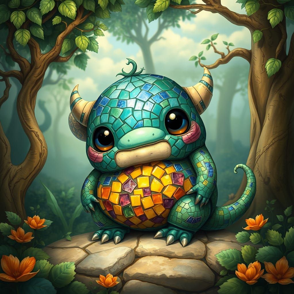 Mosaic Monster Baby IV