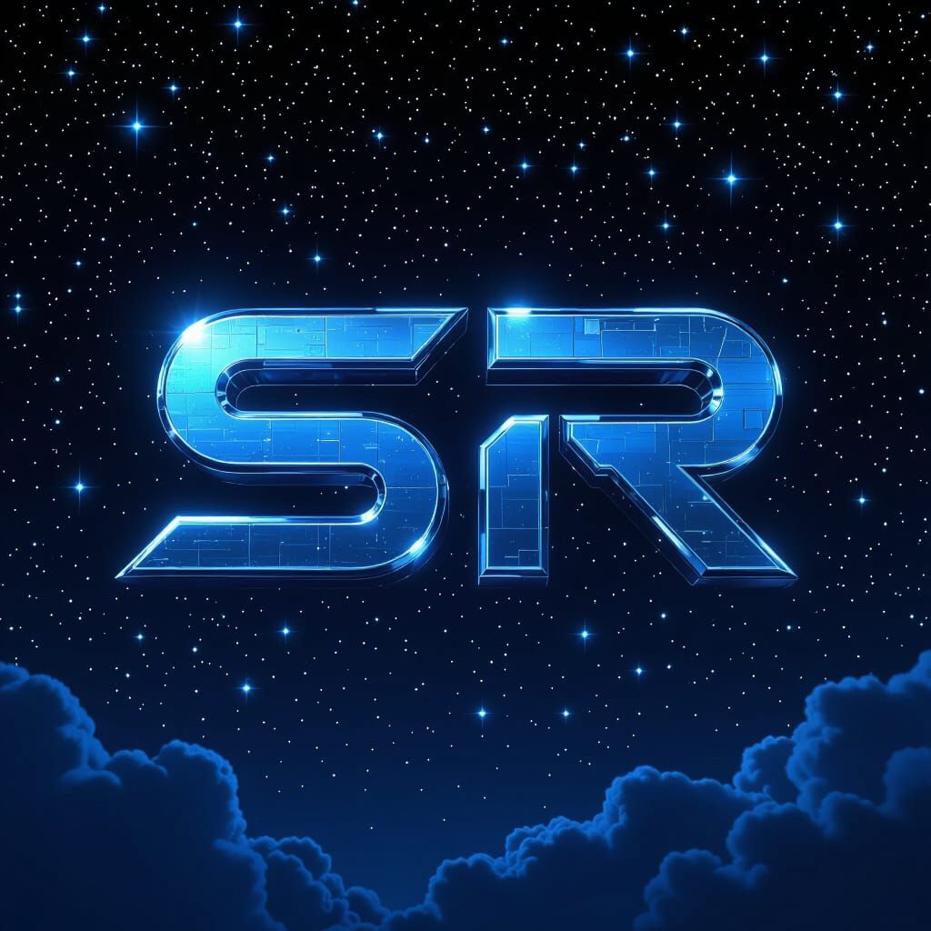 Skyrisen Esports Team Logo with Futuristic SR Initials