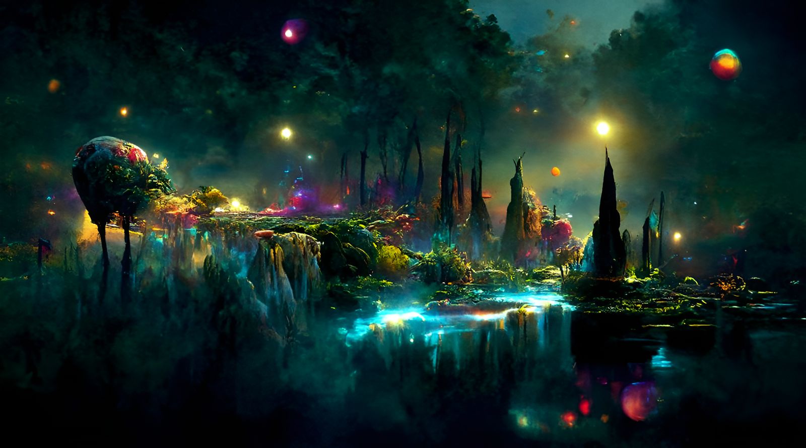 Enchanting Fantasy Landscape Illustration in Detailed 8K