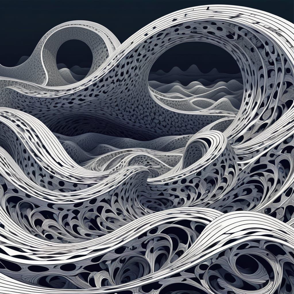 Eternal Fractal Odyssey in Abstract Shading
