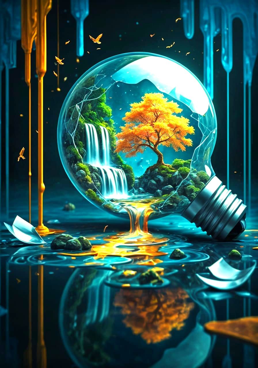 The broken bulb of nature