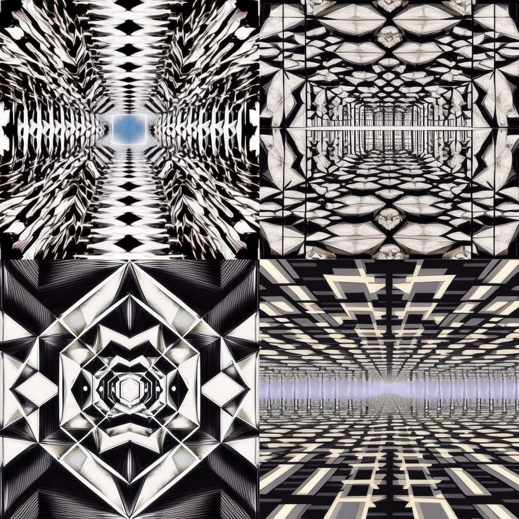 Liminal Space Infinity Mirror Effect