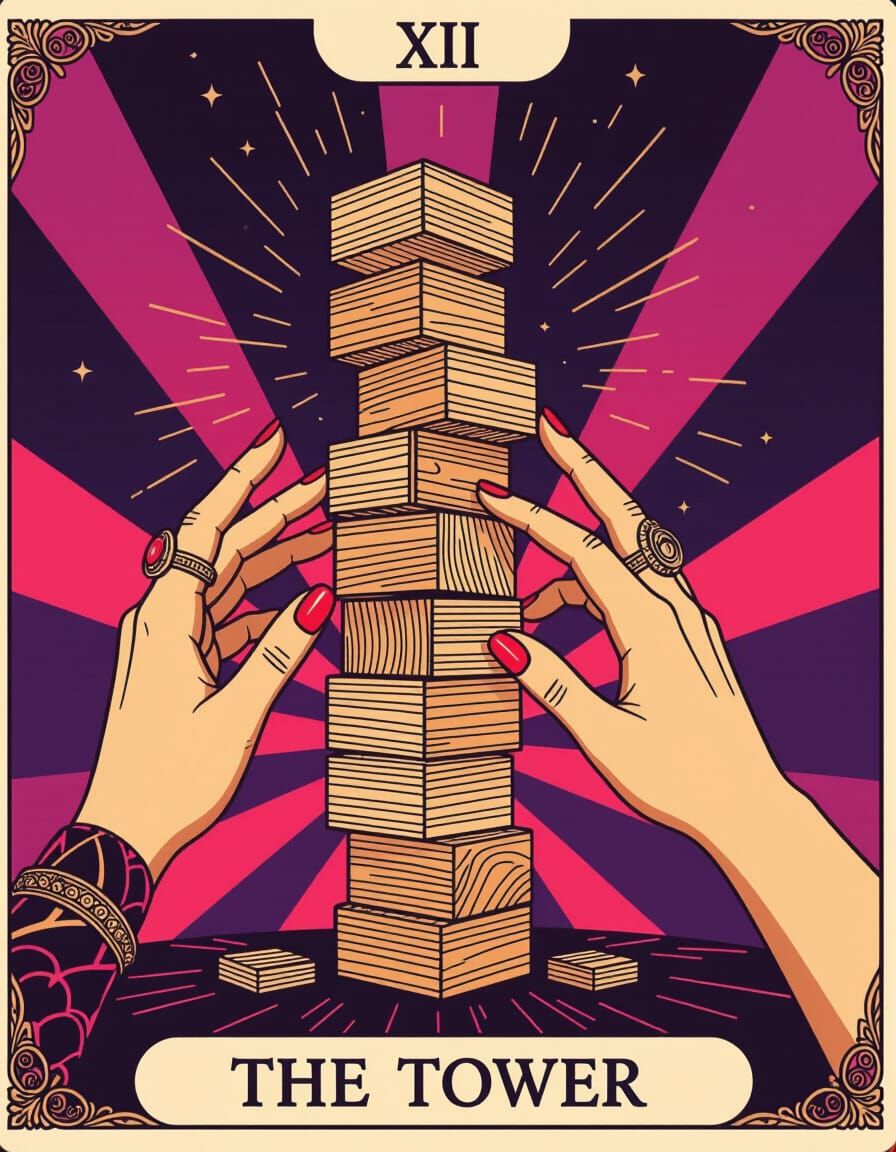 Modern Tarot: Precarious Tower of Blocks