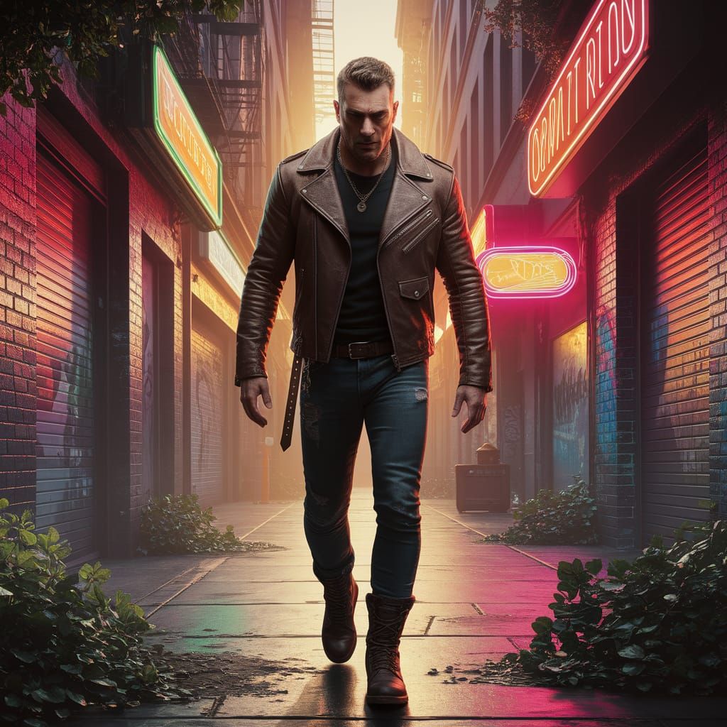 Captivating Cutthroat in a Sunlit Alleyway