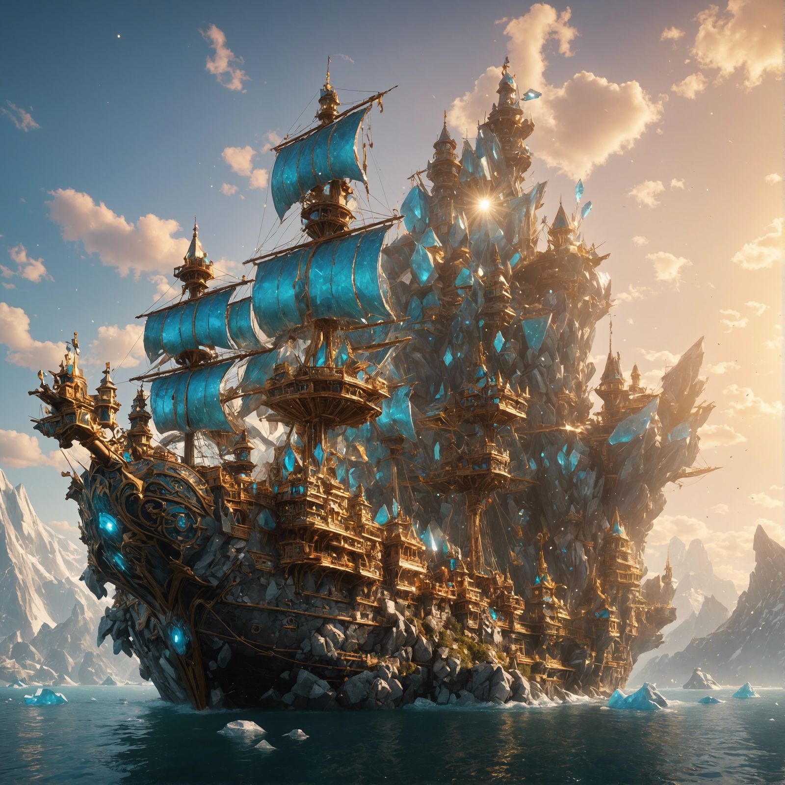 Crystallized Hyperreal Scene in 4K