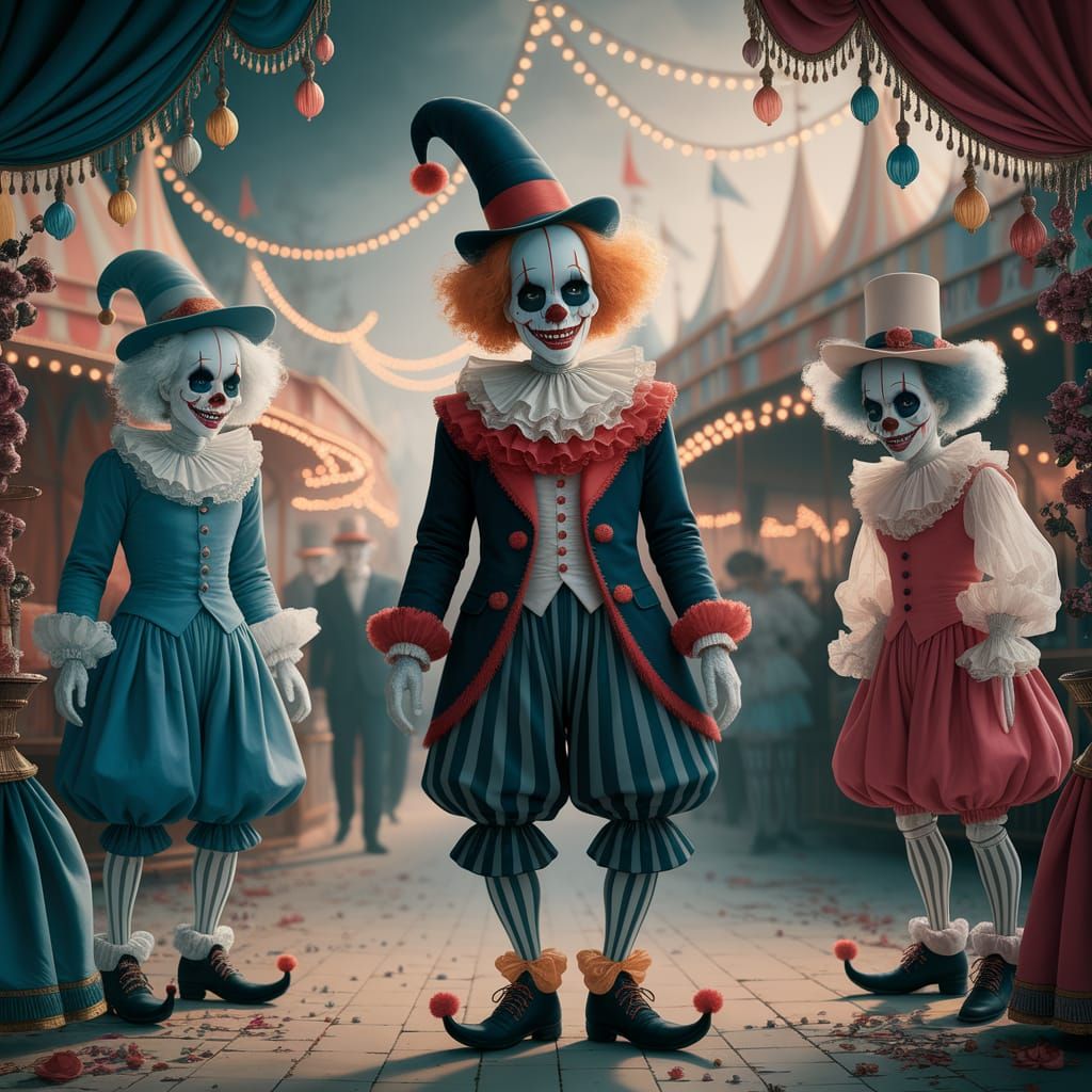 Haunted Carnival: Dark Children's Book Illustration