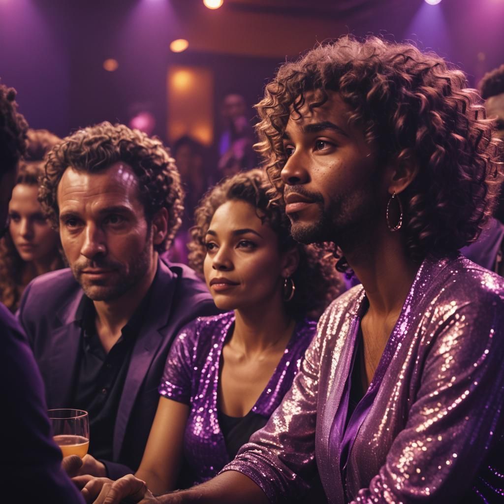Nightclub Scene with Warm Cinematic Lighting