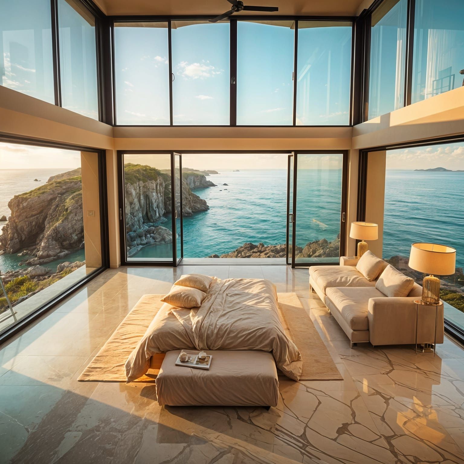 Luxurious Cliffside Retreat with Endless Ocean Views