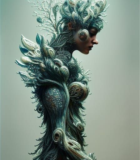 Elaborate Tree Monster with Woven Scroll Bark