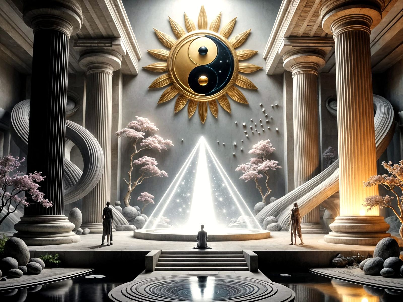 A Celestial Temple of Light and Darkness