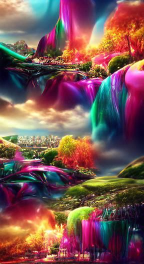 Psychedelic Holly Hedges in Polished 3D