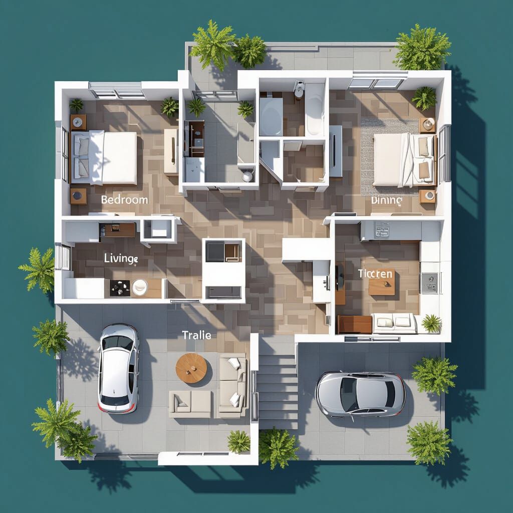 Premium Architectural Floor Plan Rendering