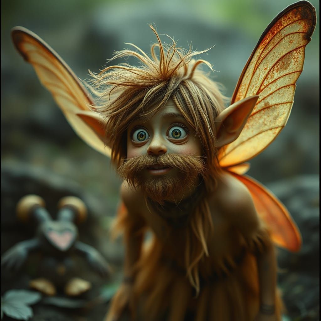Cinematic Scruffy Fairy Film Still