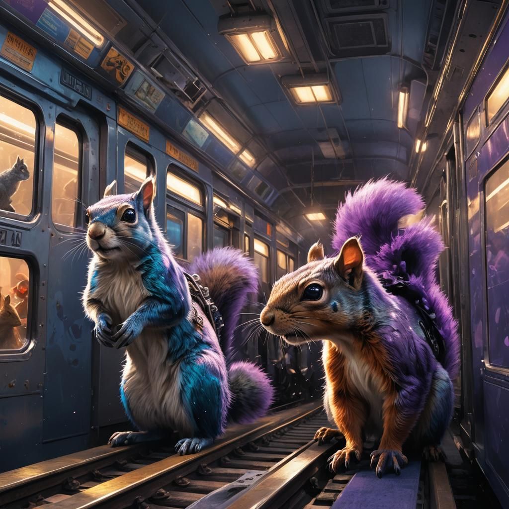 Glowing-Eyed Squirrels Cause Havoc: Fantasy Realism