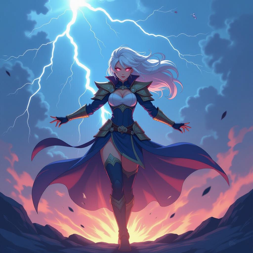 Janna, Storm's Fury: Cel-Shaded Manga Style