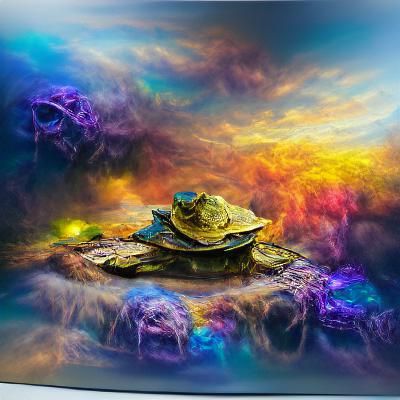 Great A'Tuin in Acrylic Art Style, 8K Resolution