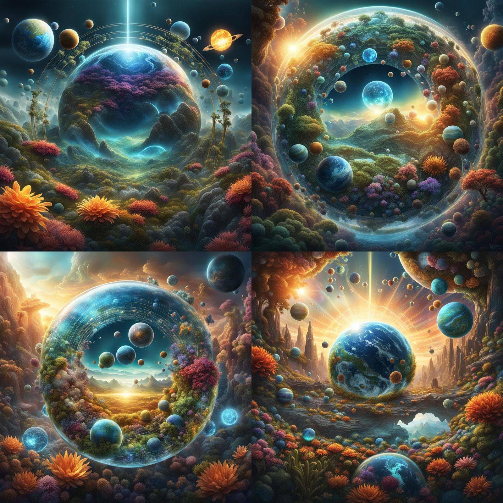 Parallel Universes: Intricate Conceptual Art in 8K