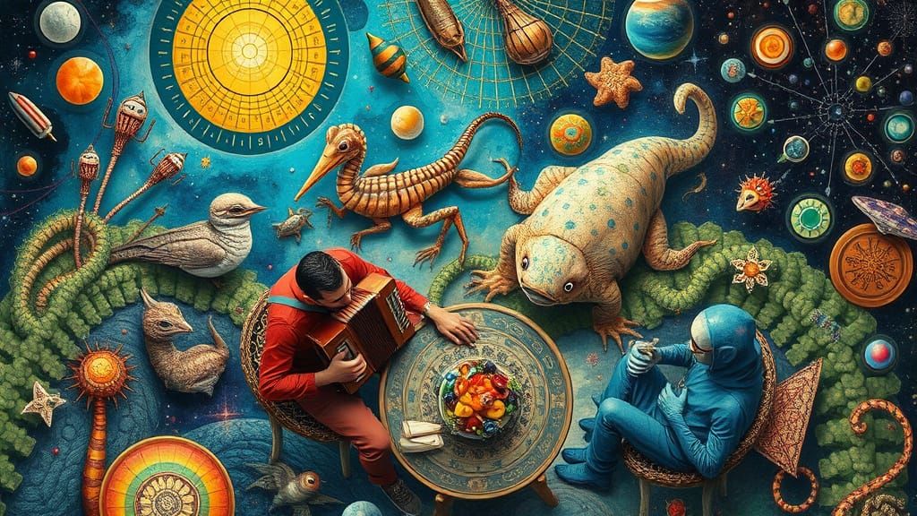 Psychedelic Utopia: Sacred Geometry in Bosch Style