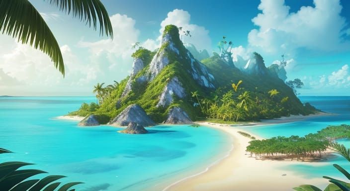Tropical Island Paradise: Concept Art