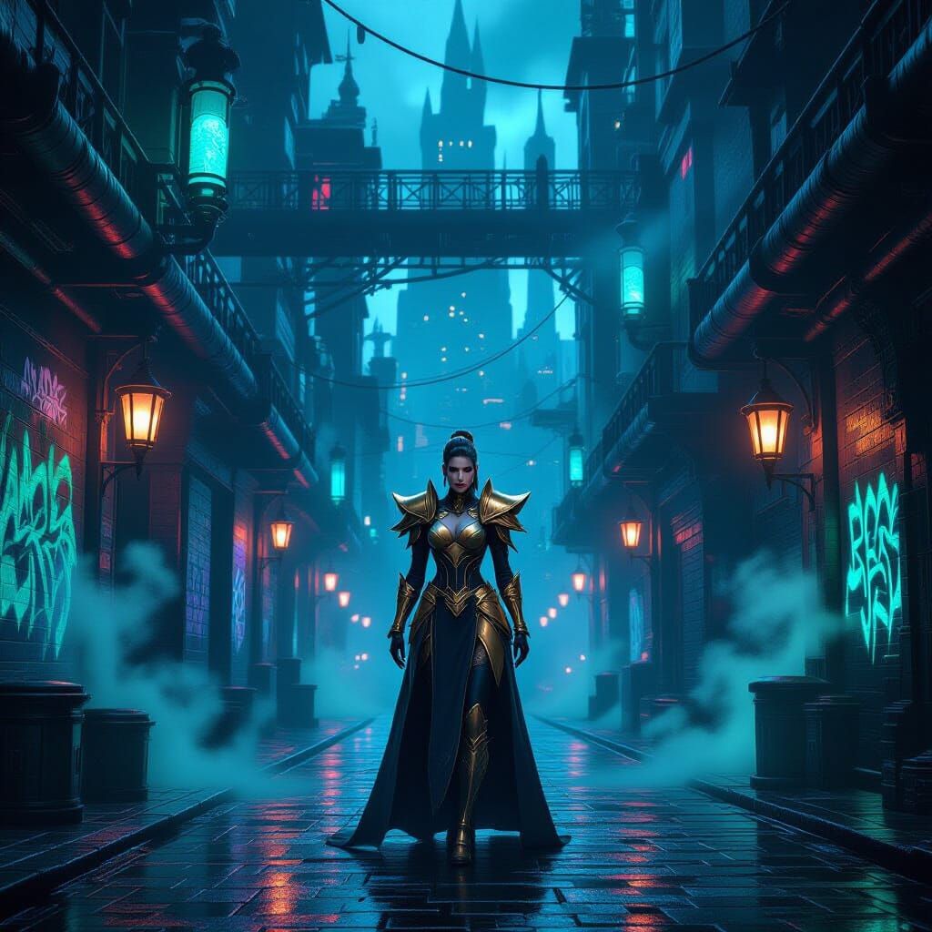 Arcane Style Battle in Zaun Undercity