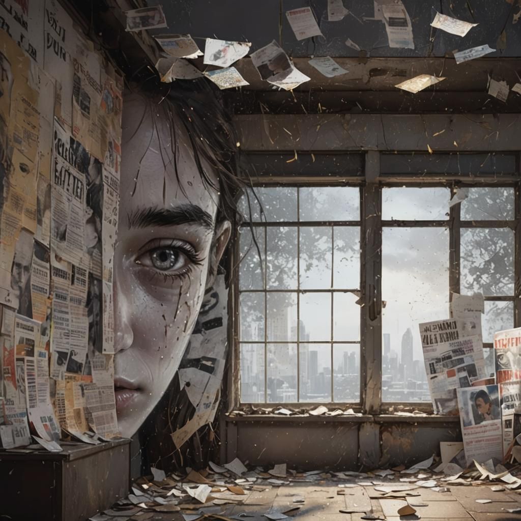 Evocative Portrait Against Dusk Cityscape