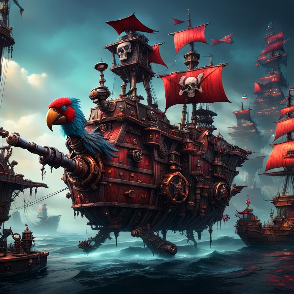 Evil pirate ship