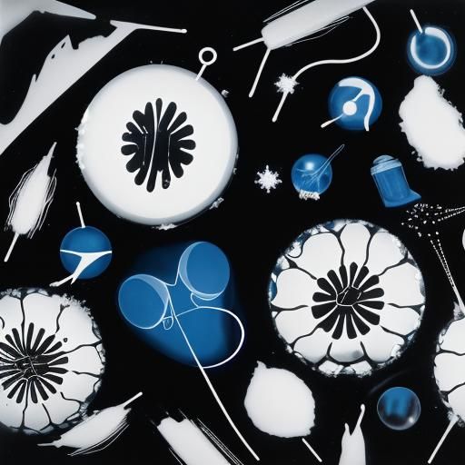 Surreal Snow Globe Photogram in Man Ray Style